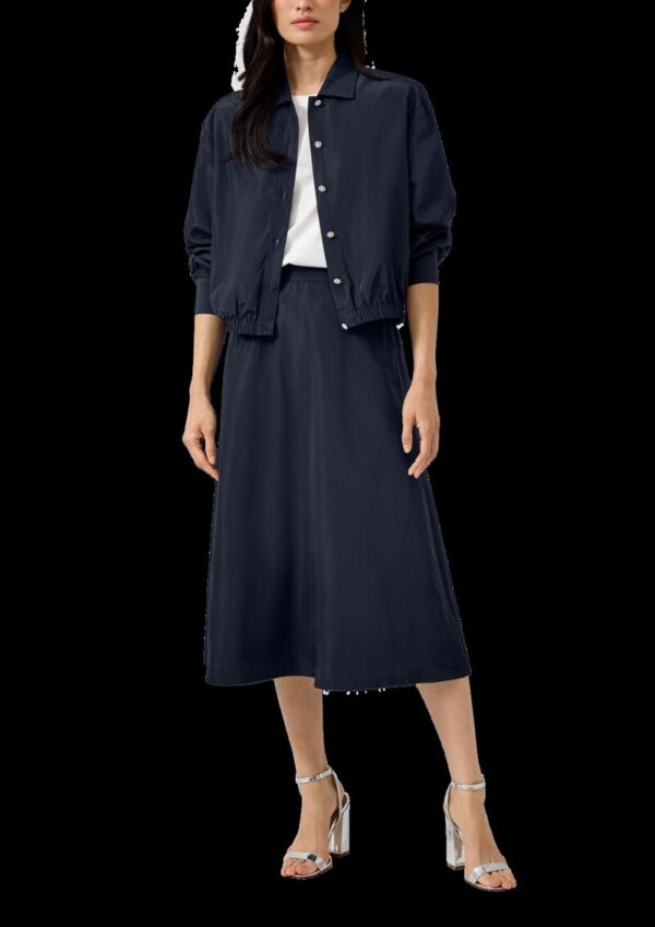 Hemdbluse im Relaxed Fit mit Elastiksaum