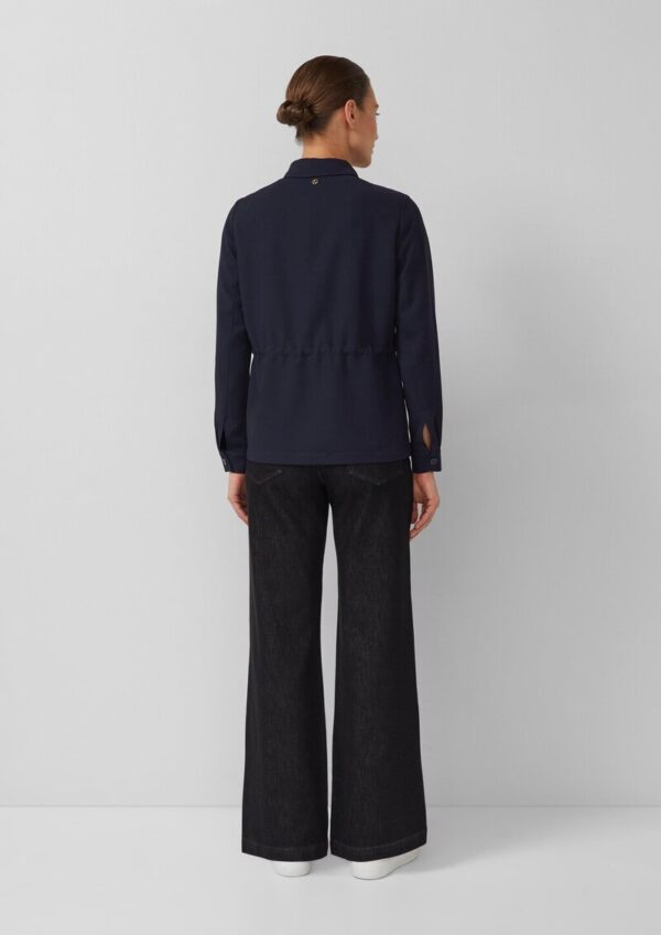 Leichte Twill-Jacke mit Tunnelzug an der Taille