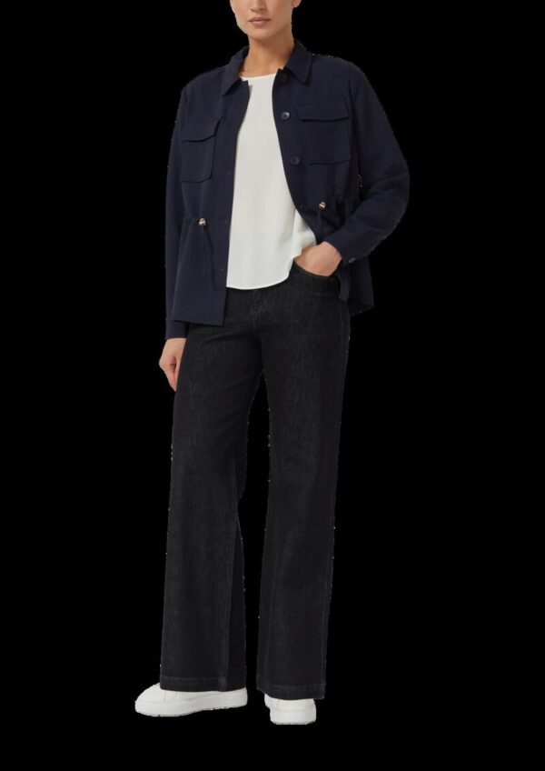 Leichte Twill-Jacke mit Tunnelzug an der Taille