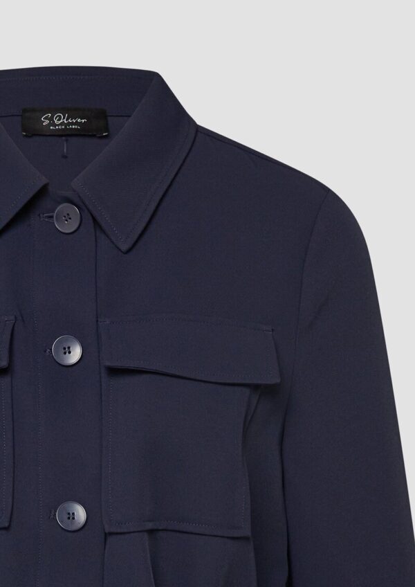 Leichte Twill-Jacke mit Tunnelzug an der Taille