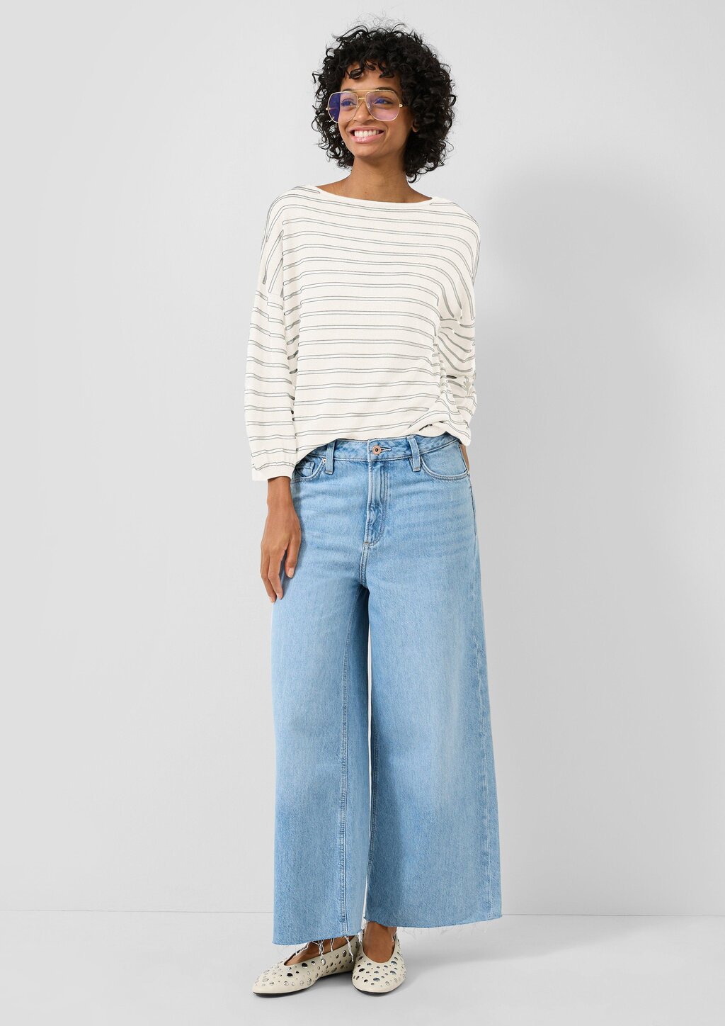 Leichter Strickpullover aus Viskosemix