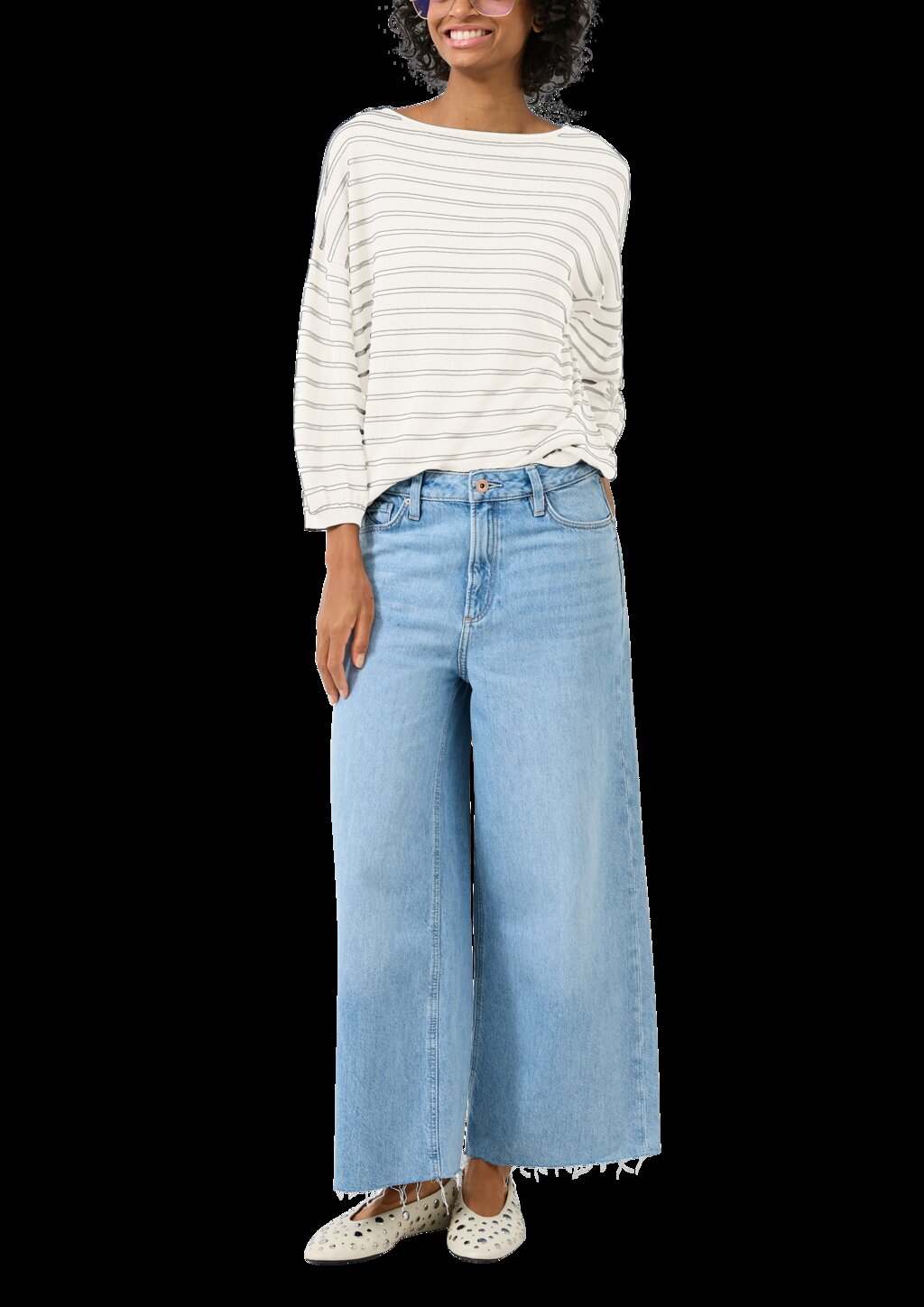 Leichter Strickpullover aus Viskosemix