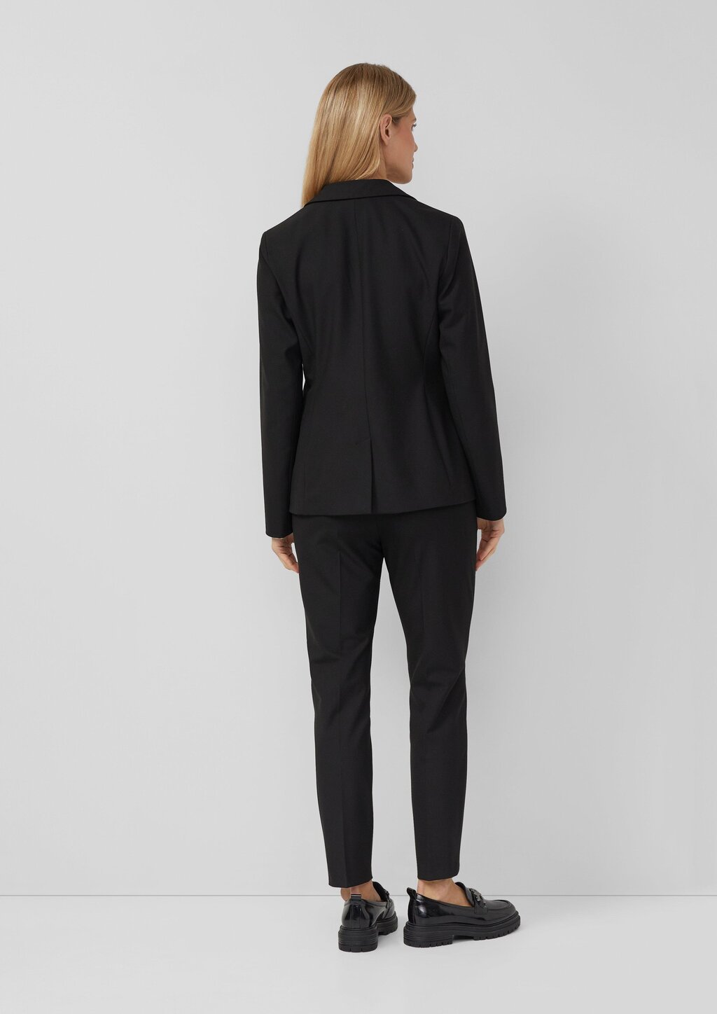 Viskosemix-Blazer im Slim Fit