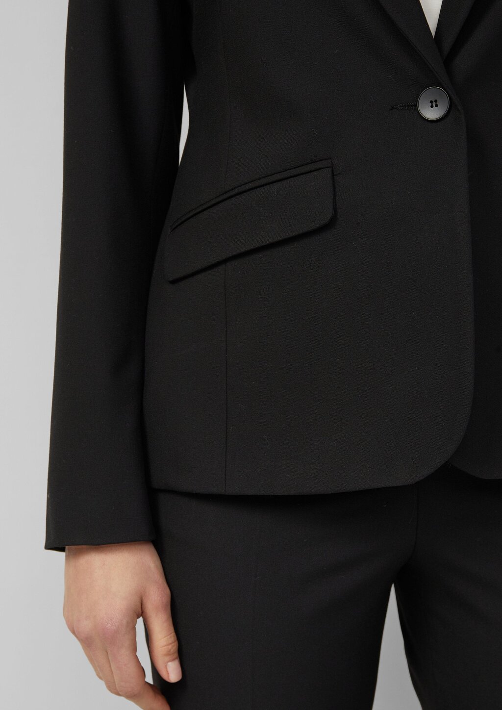 Viskosemix-Blazer im Slim Fit