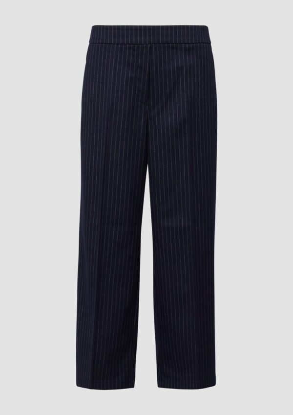 Culotte mit Elastikbund und Nadelstreifen