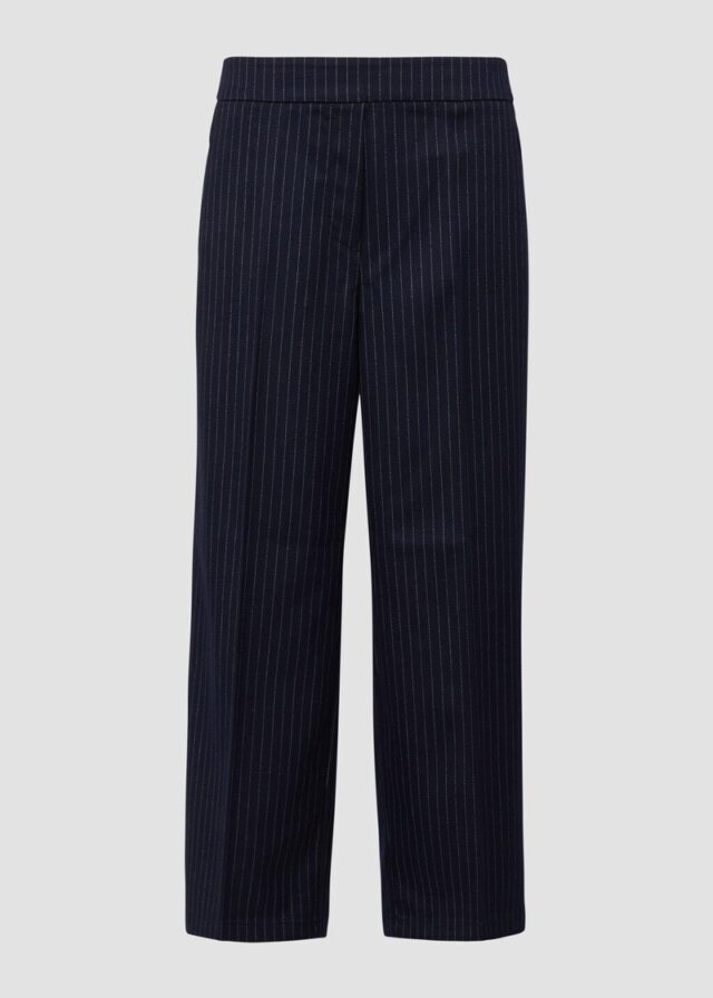 Culotte mit Elastikbund und Nadelstreifen