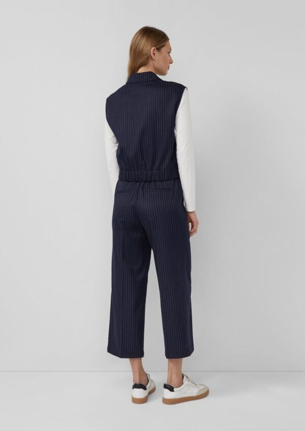 Culotte mit Elastikbund und Nadelstreifen