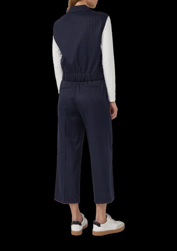 Culotte mit Elastikbund und Nadelstreifen