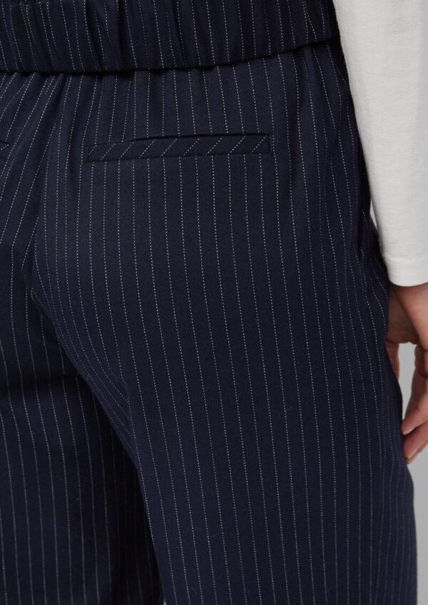 Culotte mit Elastikbund und Nadelstreifen