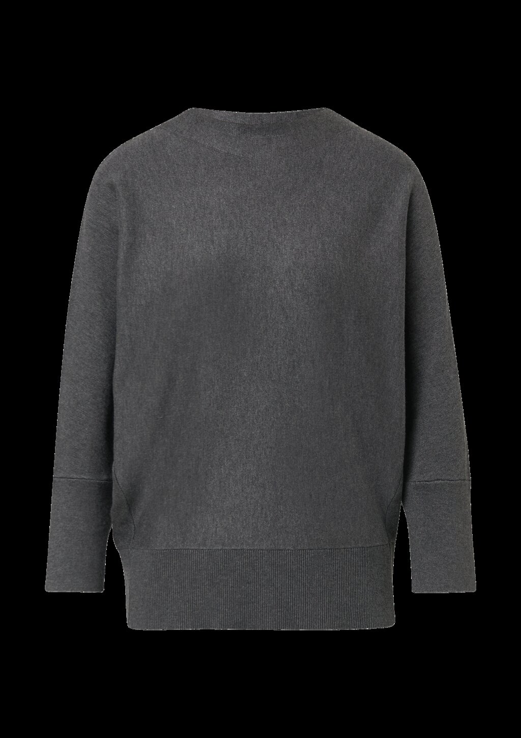 Strickpullover mit Fledermausärmeln und Rippbündchen