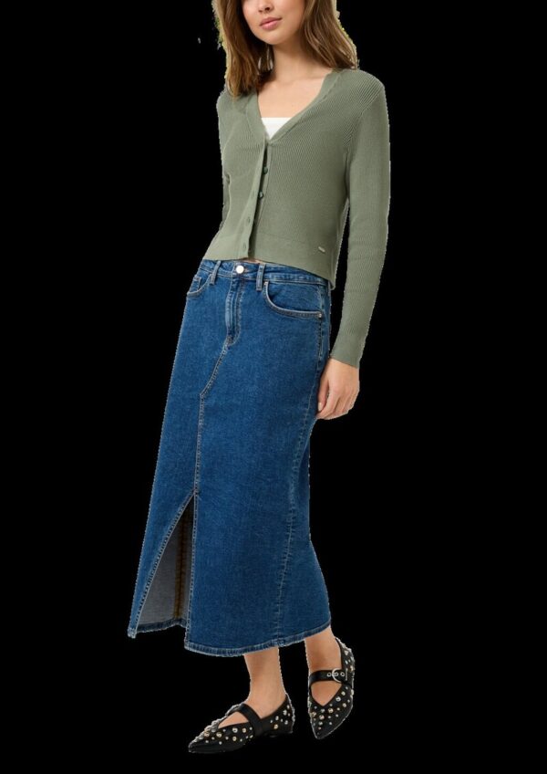 Wadenlanger Denimrock