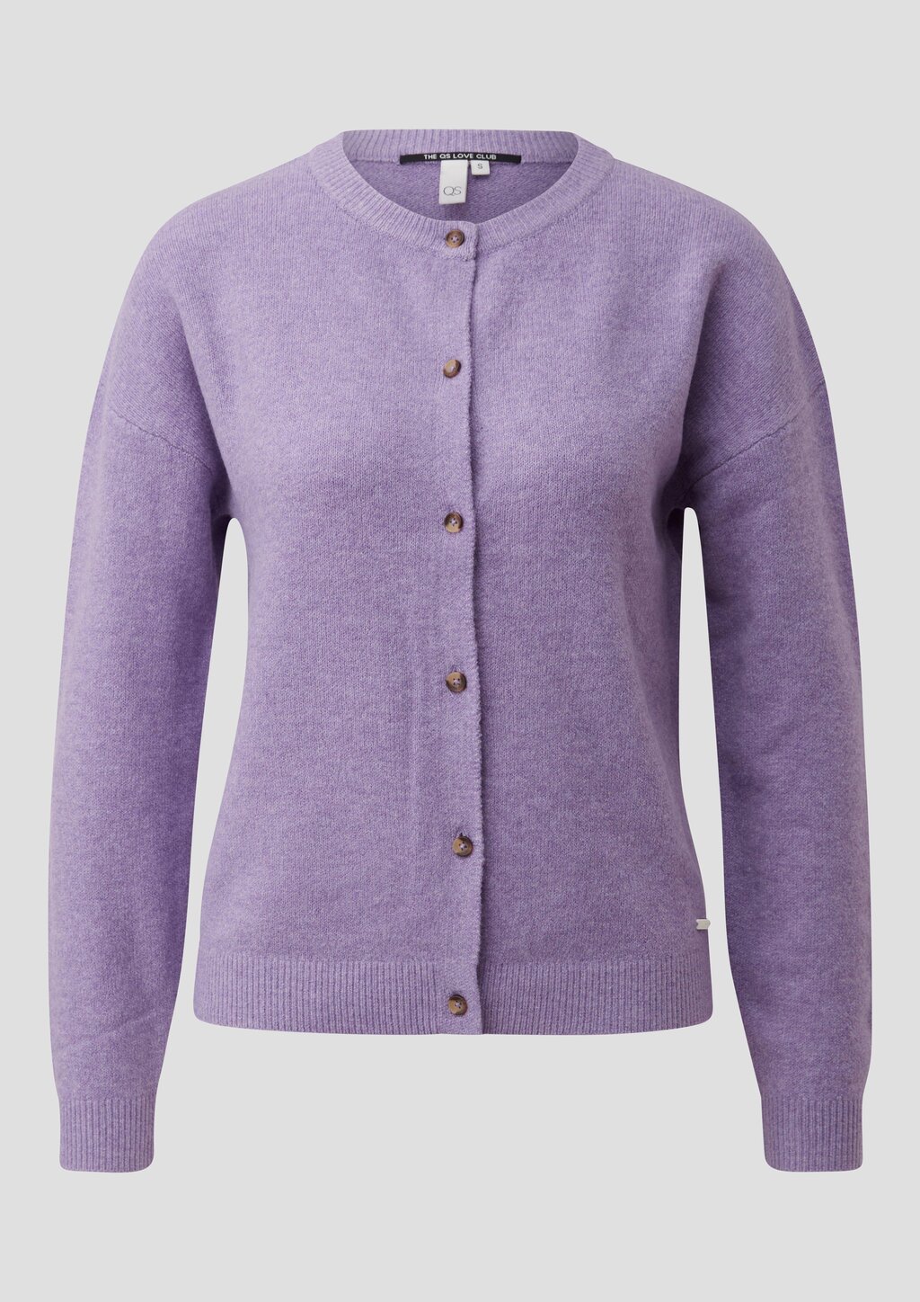 Melierte Strickjacke