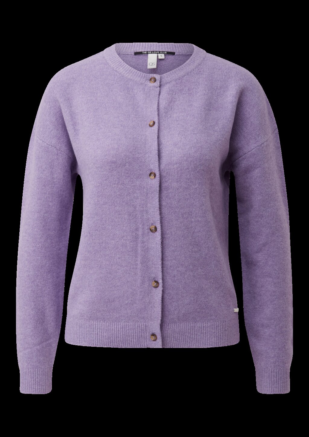 Melierte Strickjacke