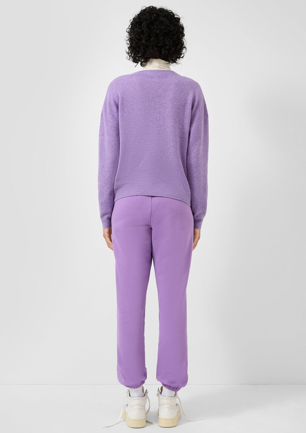 Melierte Strickjacke