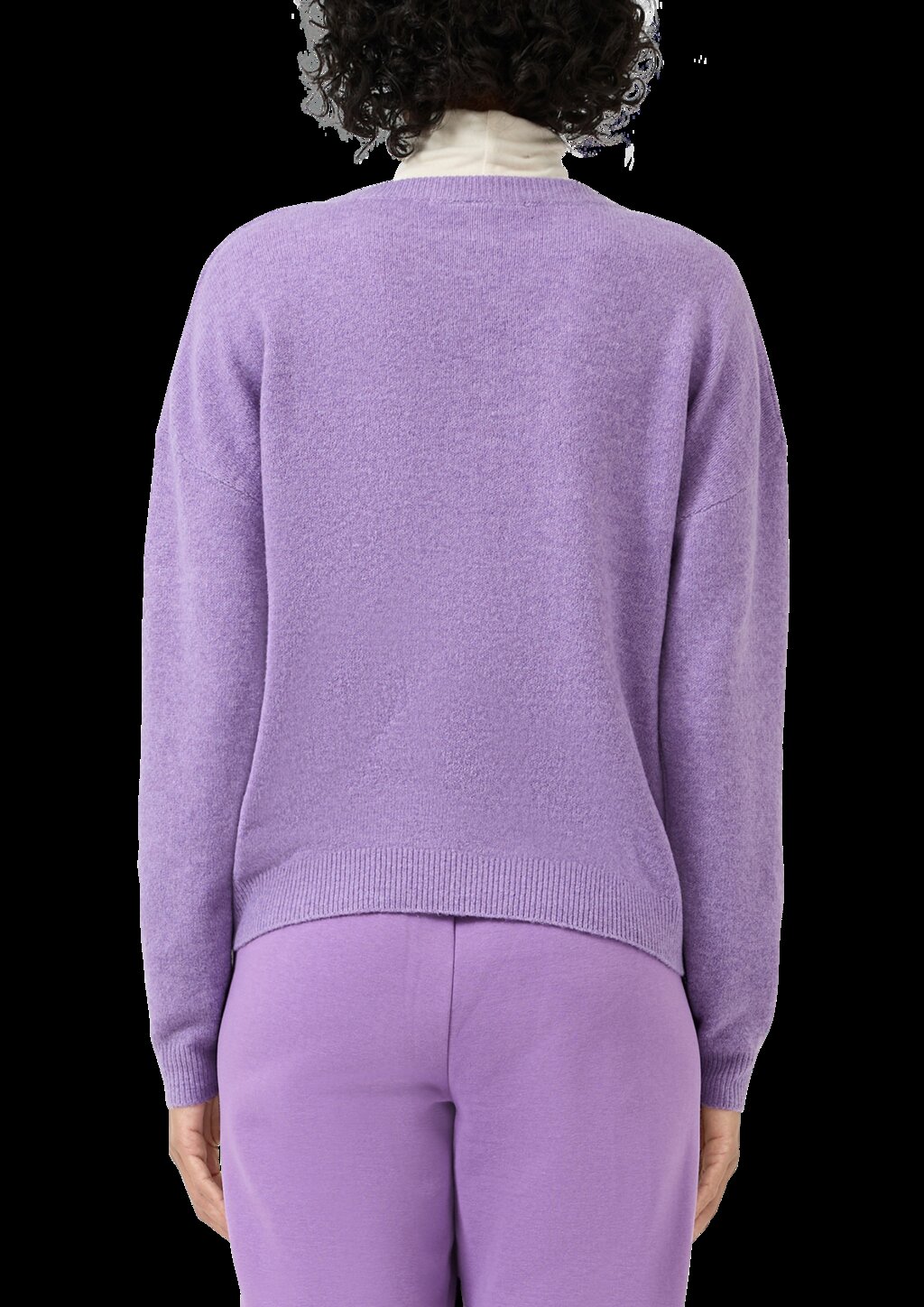 Melierte Strickjacke