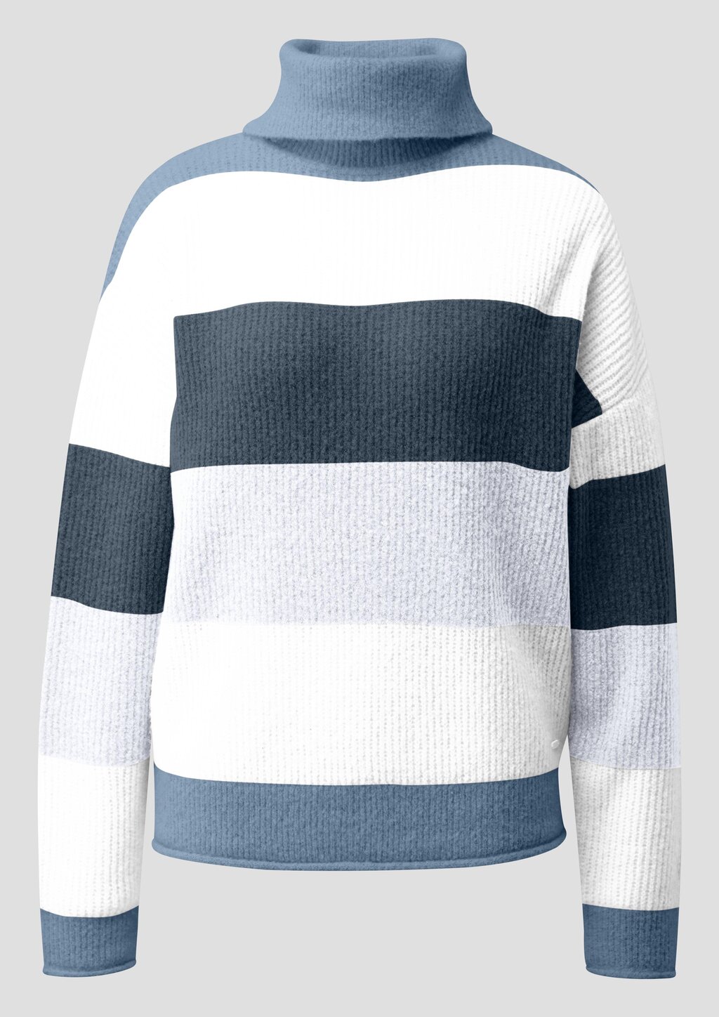 Rollkragenpullover mit Streifen