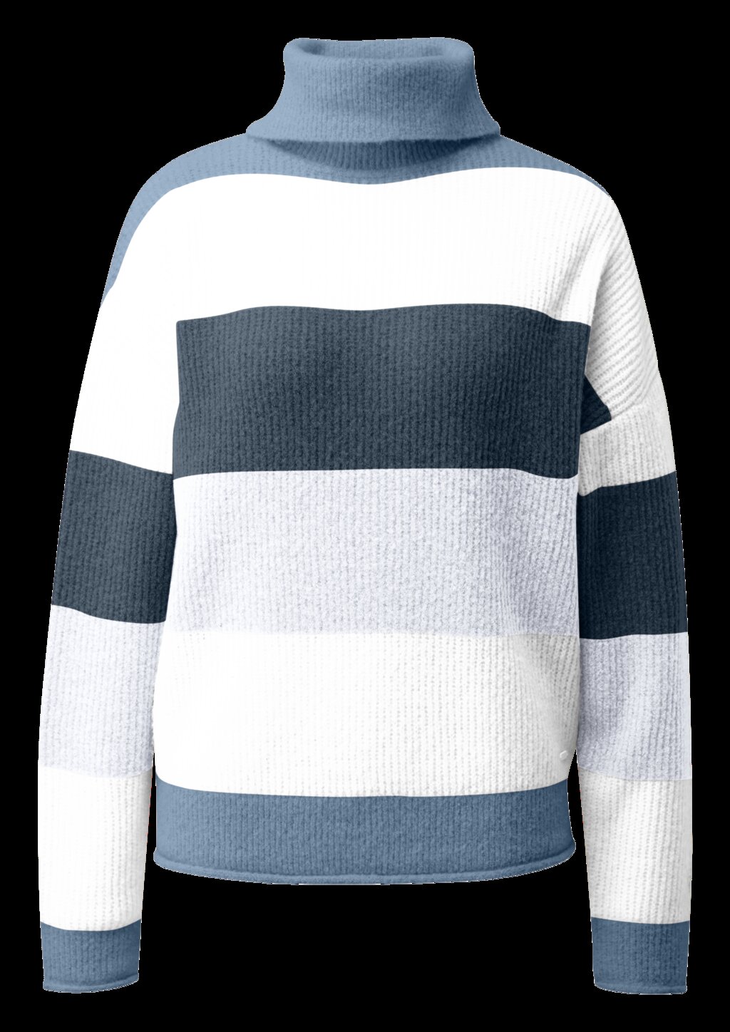 Rollkragenpullover mit Streifen