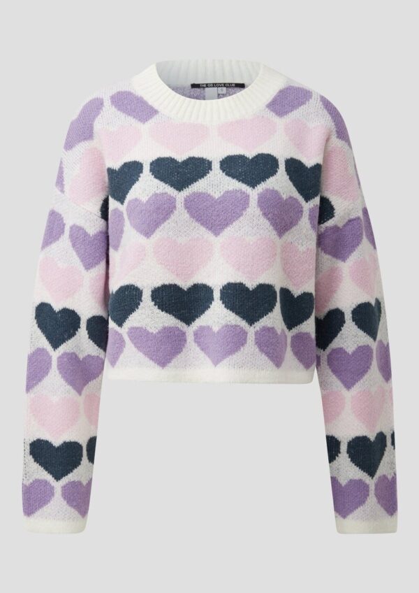 Pullover mit Herzmuster