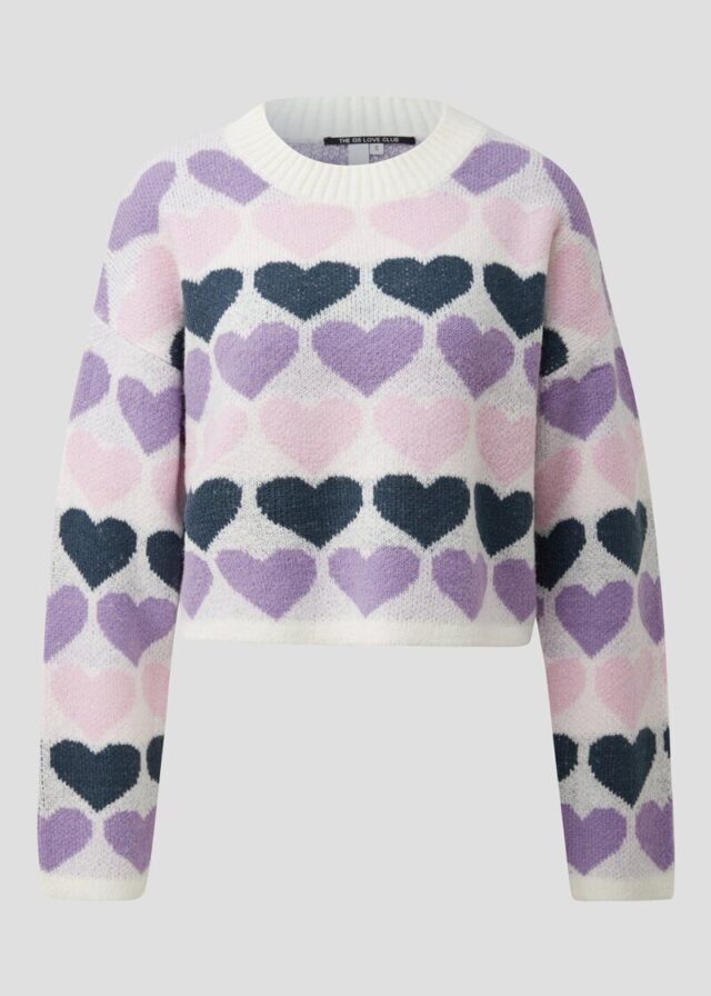 Pullover mit Herzmuster