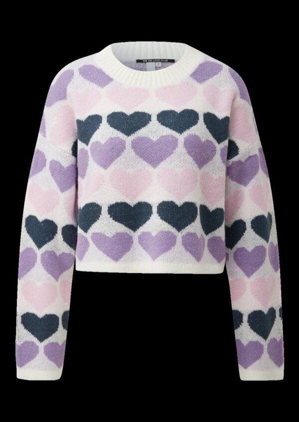 Pullover mit Herzmuster