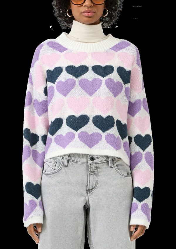 Pullover mit Herzmuster