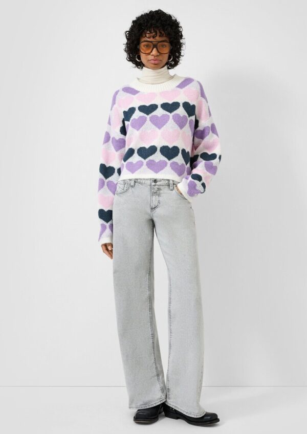 Pullover mit Herzmuster