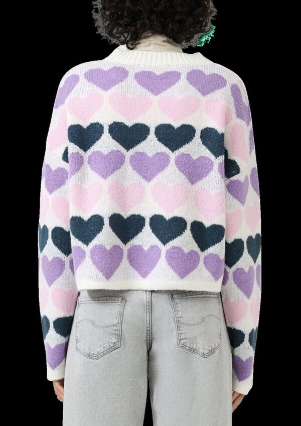 Pullover mit Herzmuster