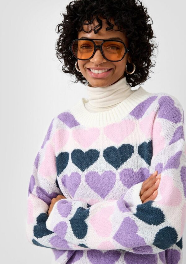Pullover mit Herzmuster