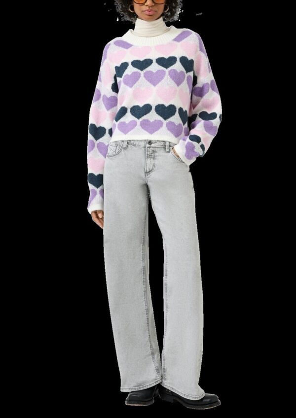 Pullover mit Herzmuster