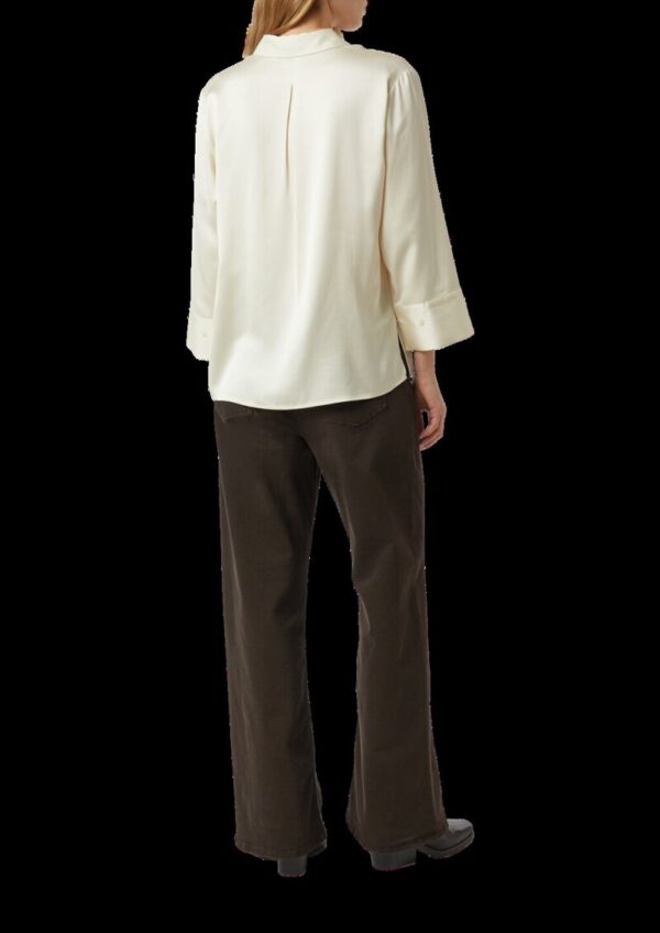 Satinbluse aus Viskose mit verstellbarer Manschette