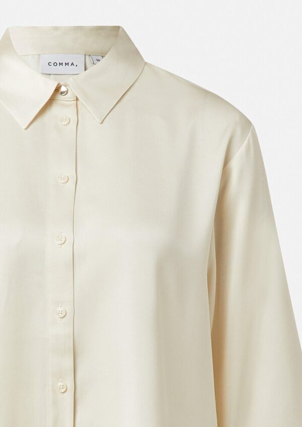 Satinbluse aus Viskose mit verstellbarer Manschette