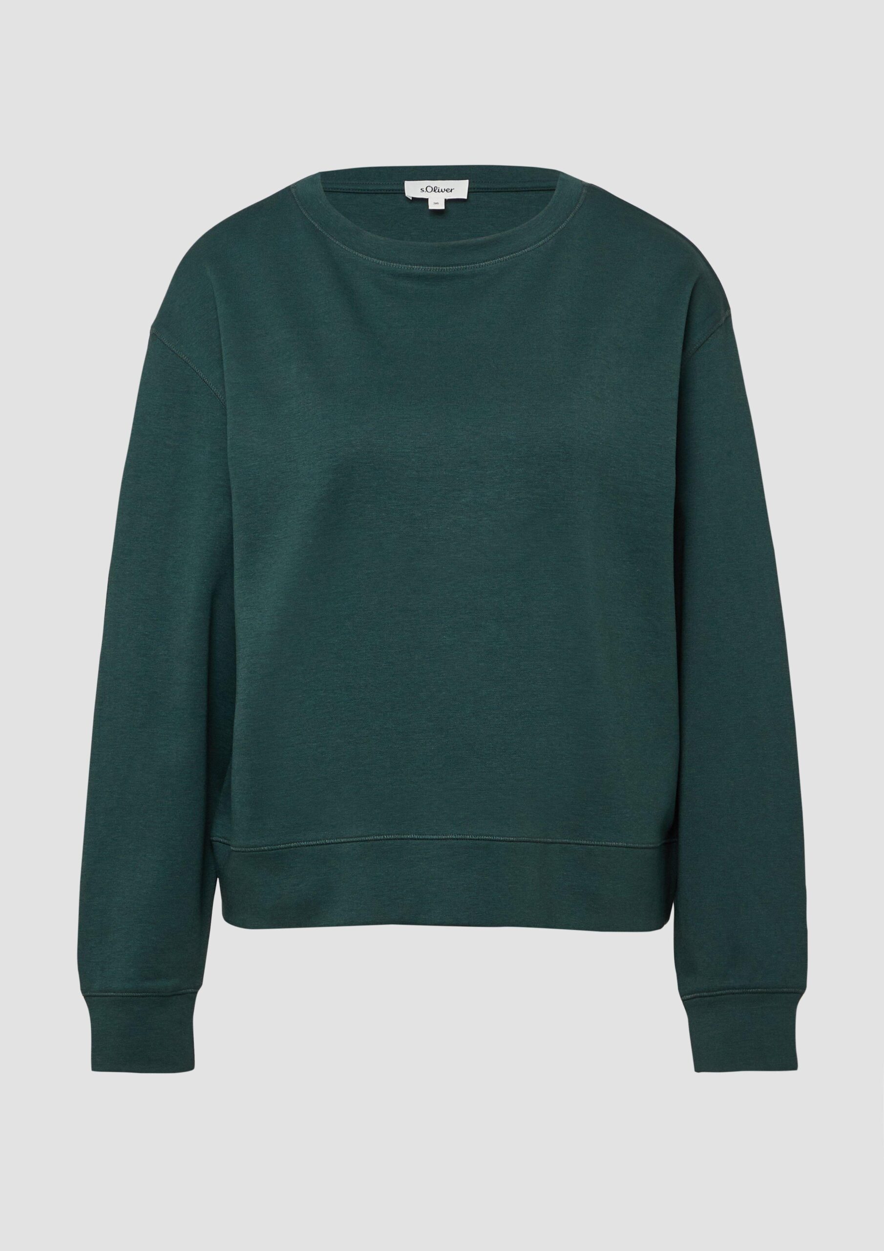 Verkürztes Sweatshirt im Relaxed Fit aus Baumwollmix