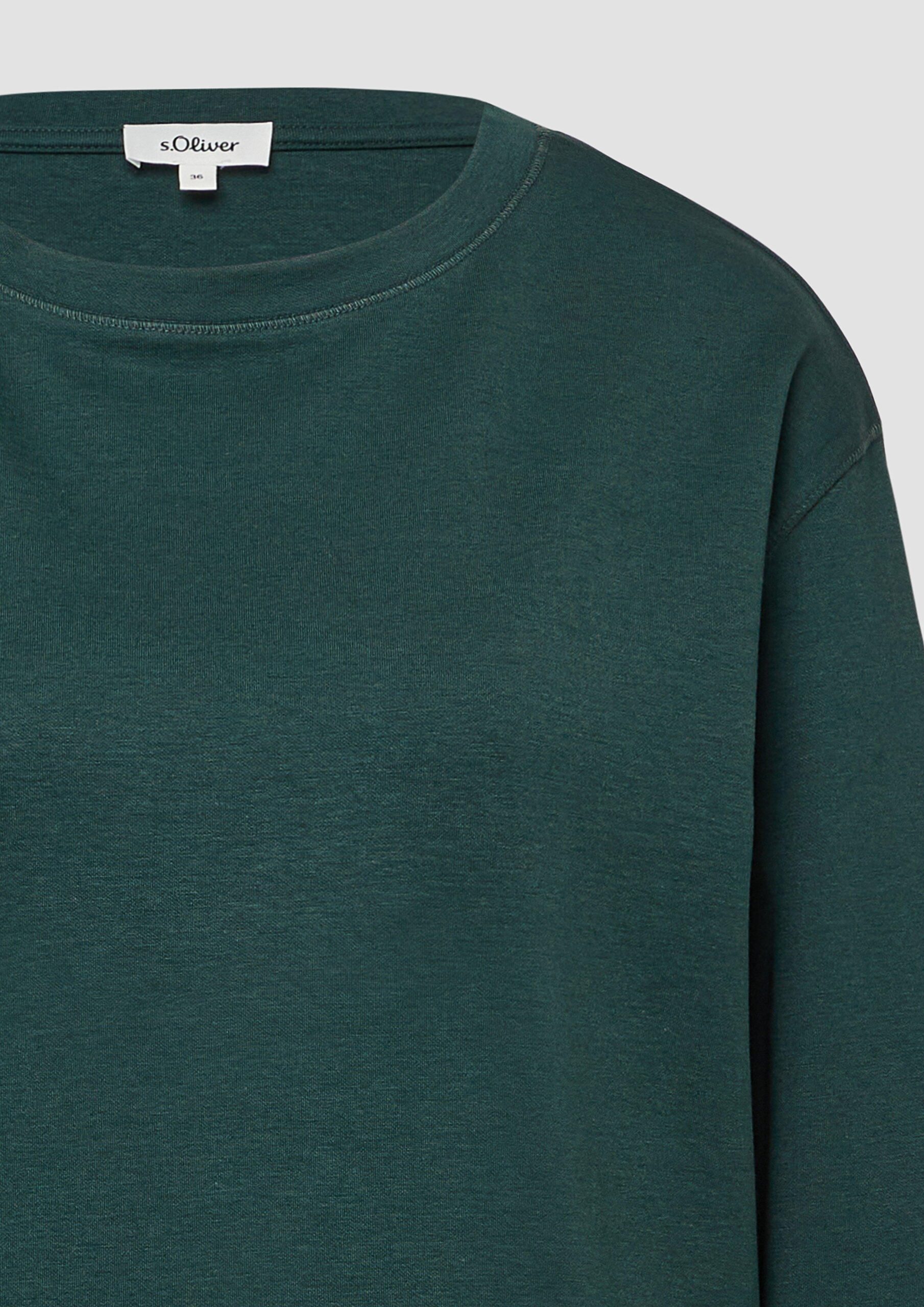 Verkürztes Sweatshirt im Relaxed Fit aus Baumwollmix