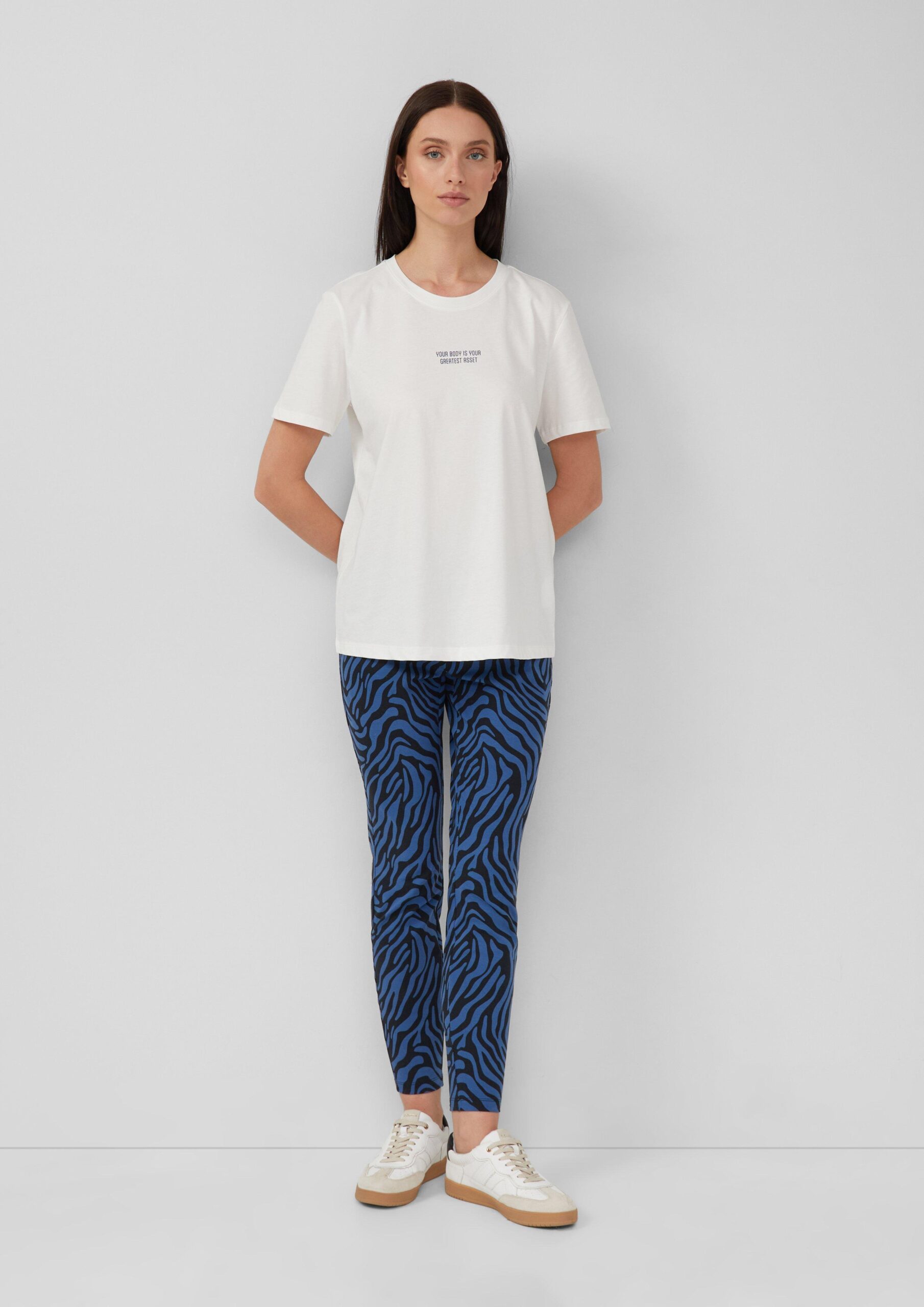 T-Shirt mit Front- und Rückenprint