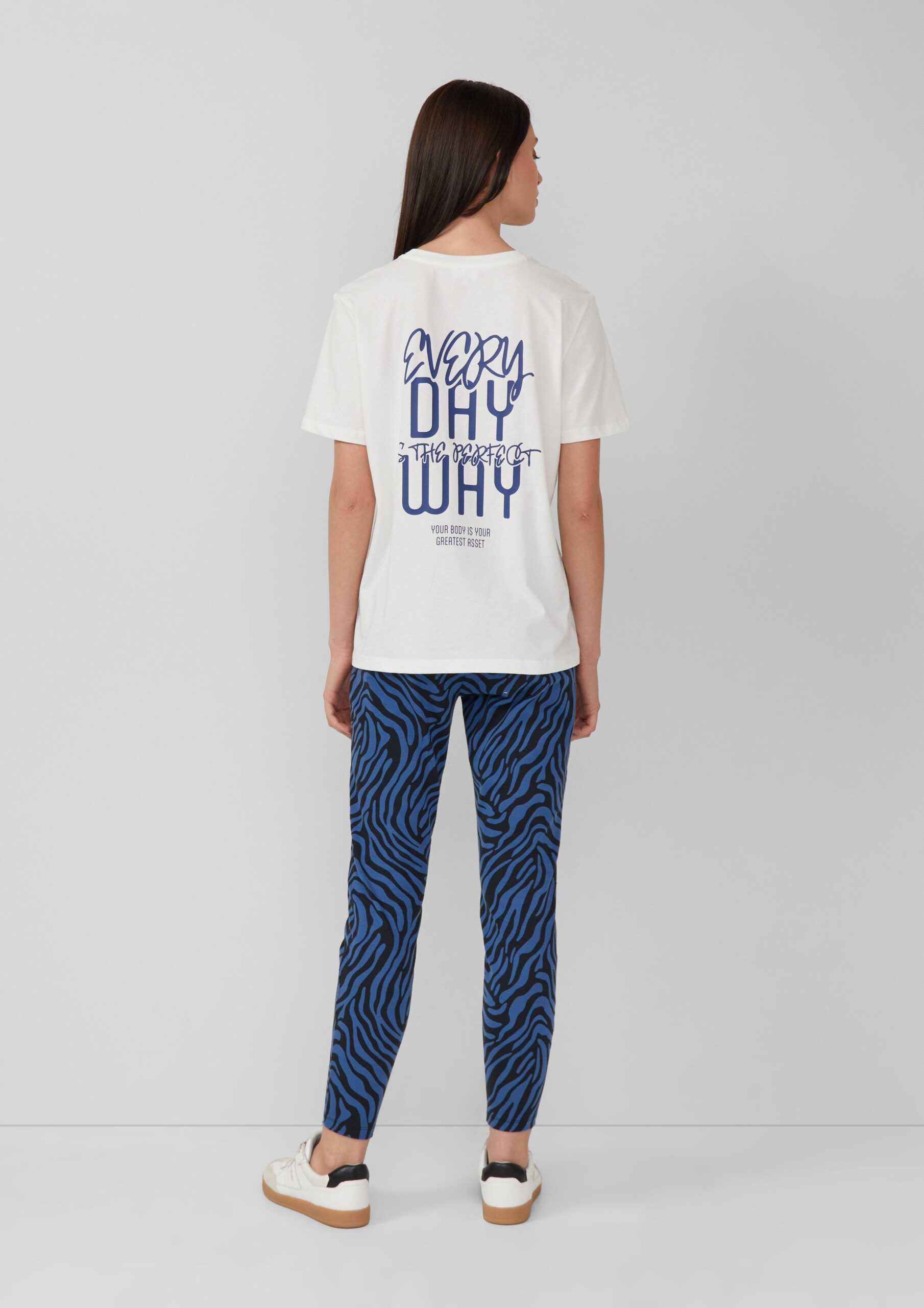 T-Shirt mit Front- und Rückenprint