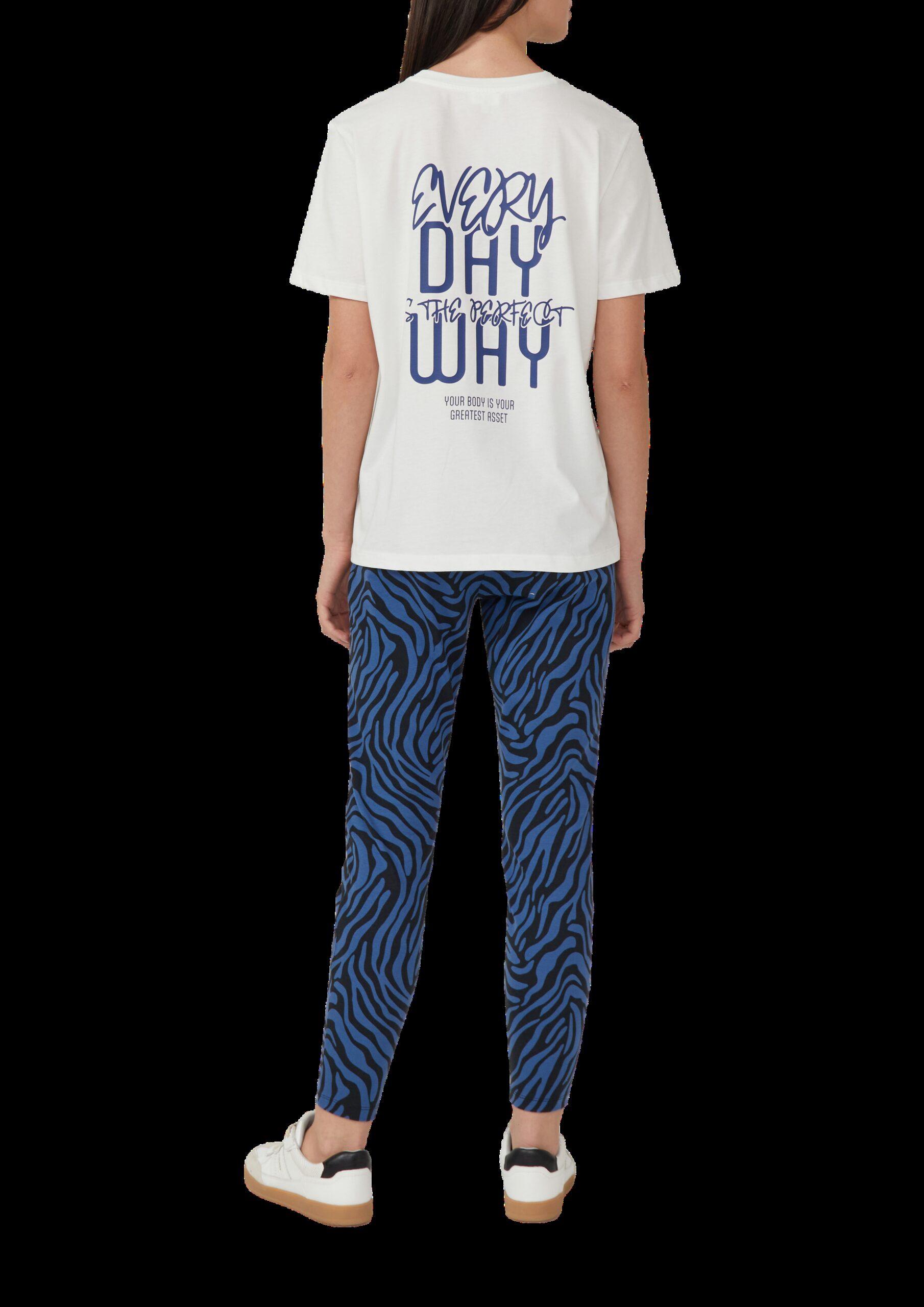 T-Shirt mit Front- und Rückenprint