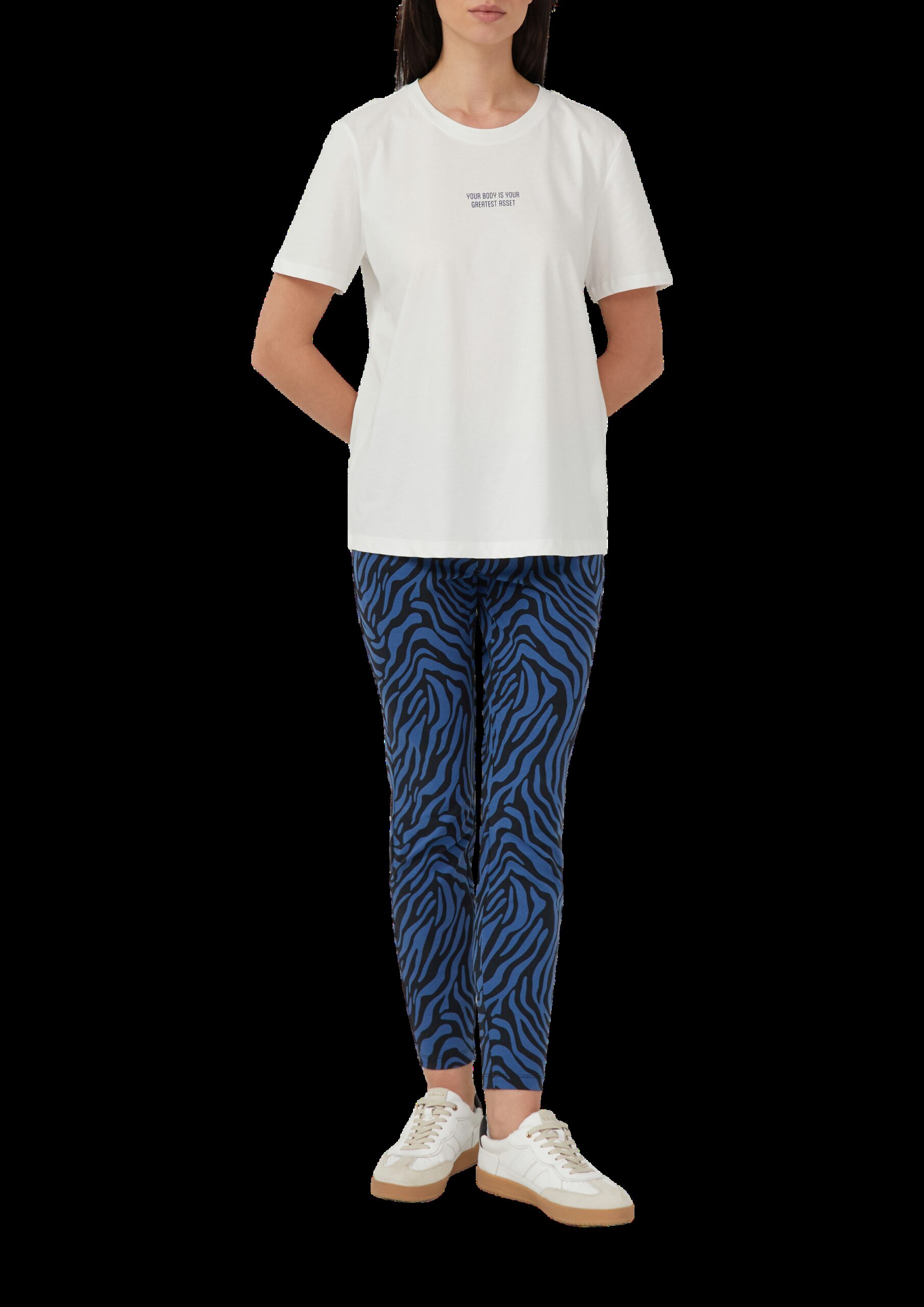 T-Shirt mit Front- und Rückenprint