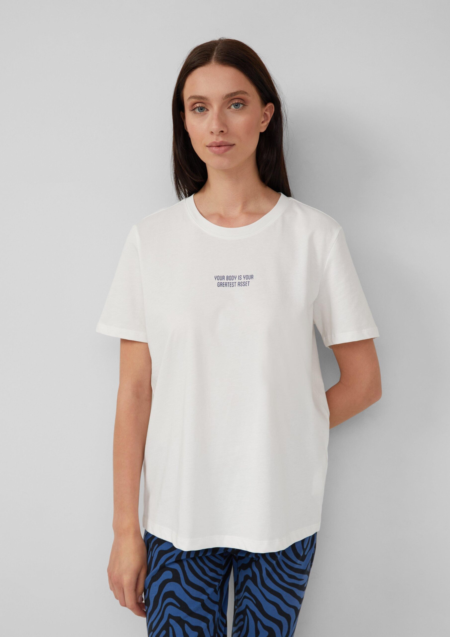 T-Shirt mit Front- und Rückenprint