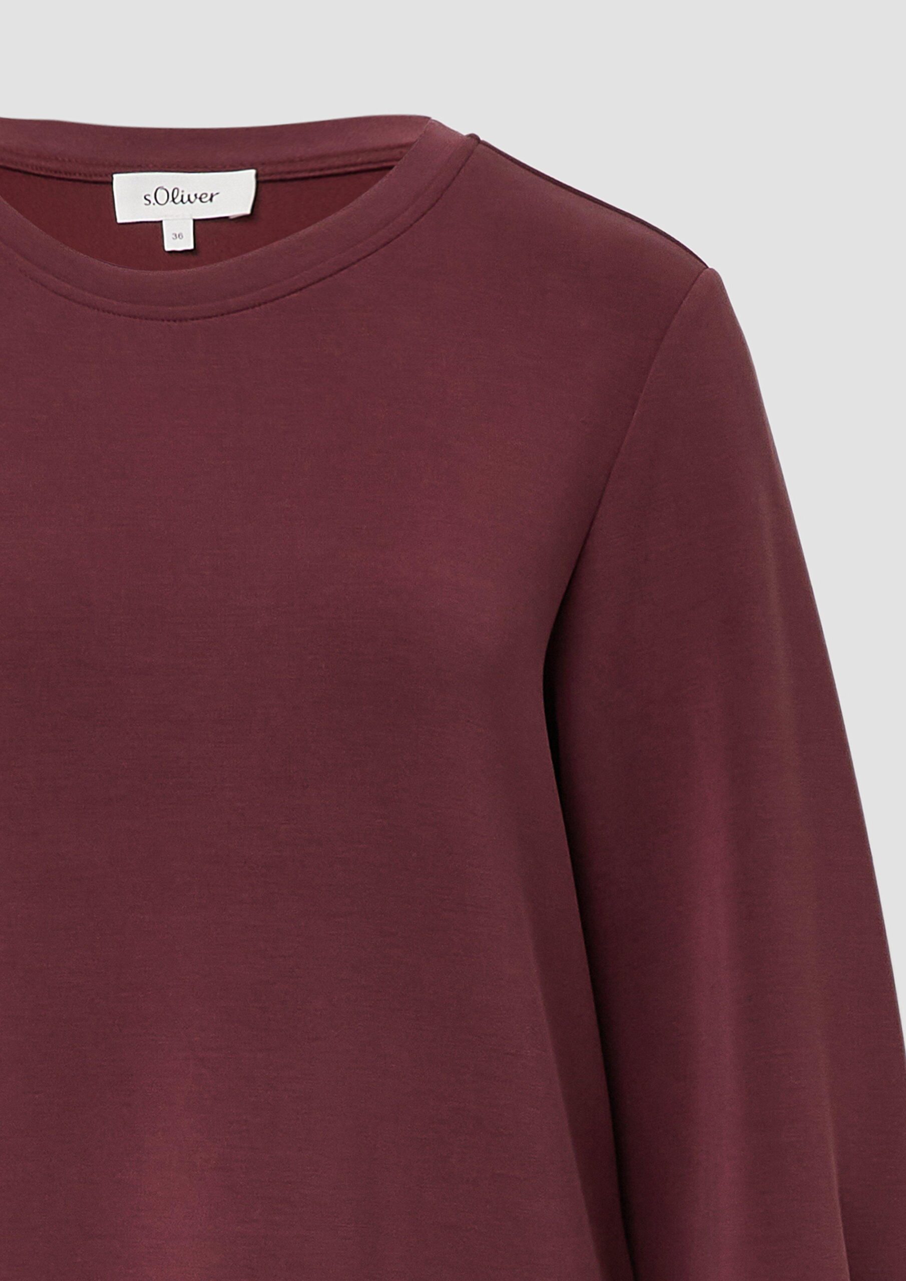 Scuba-Kleid mit weitem Arm und Eingrifftaschen