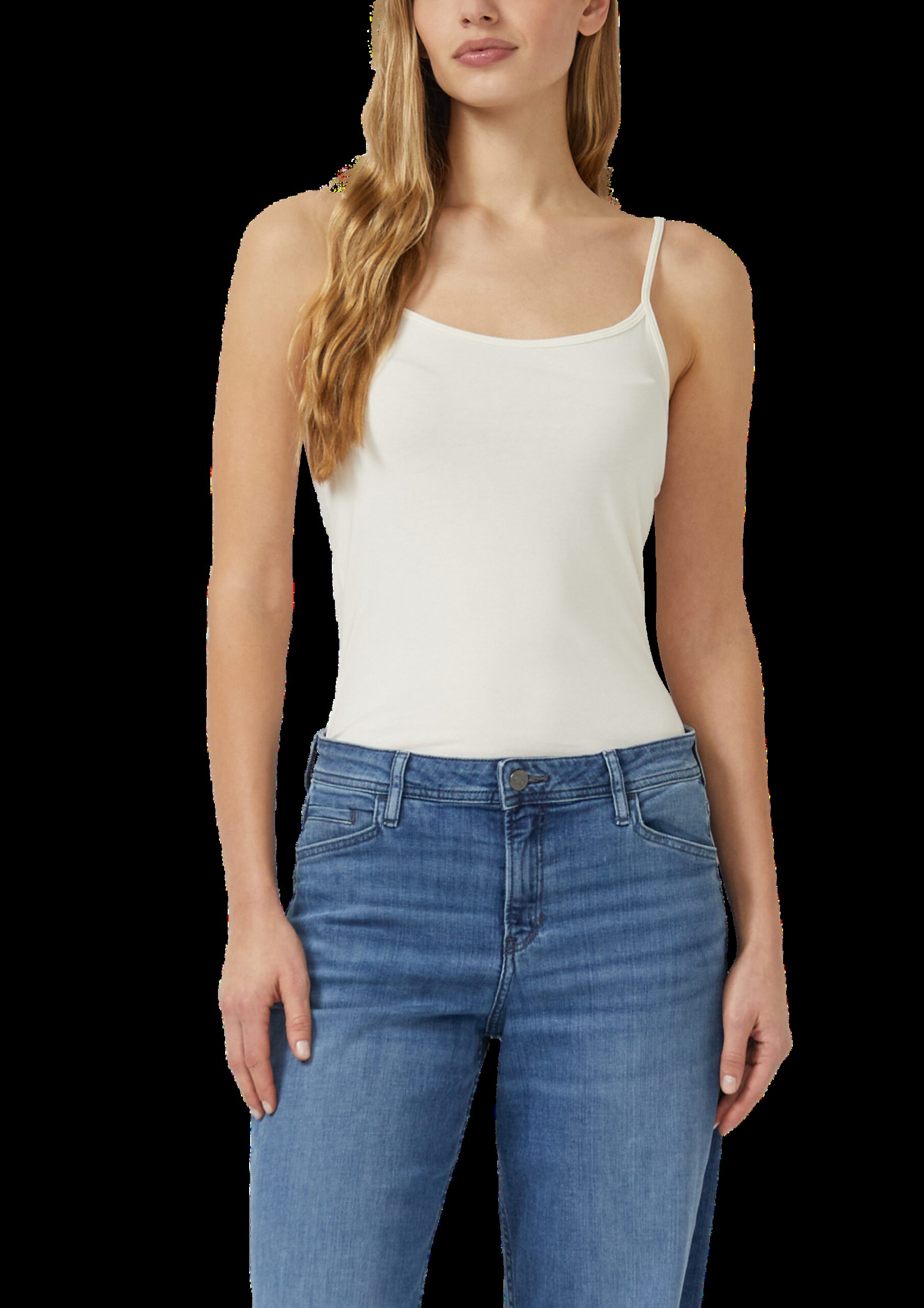 Slim Fit Shirt mit längenverstellbaren Spaghettiträgern