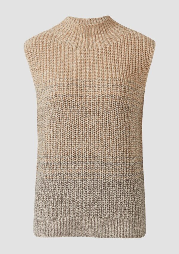 Grobstrickpullunder mit Stehkragen und Farbverlauf