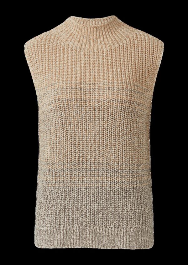 Grobstrickpullunder mit Stehkragen und Farbverlauf