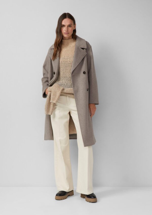 Grobstrickpullunder mit Stehkragen und Farbverlauf