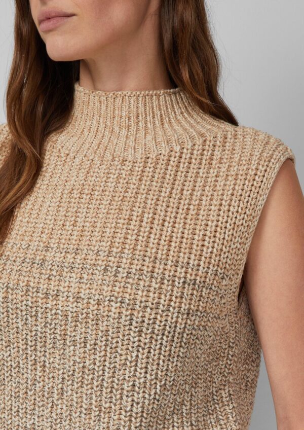 Grobstrickpullunder mit Stehkragen und Farbverlauf