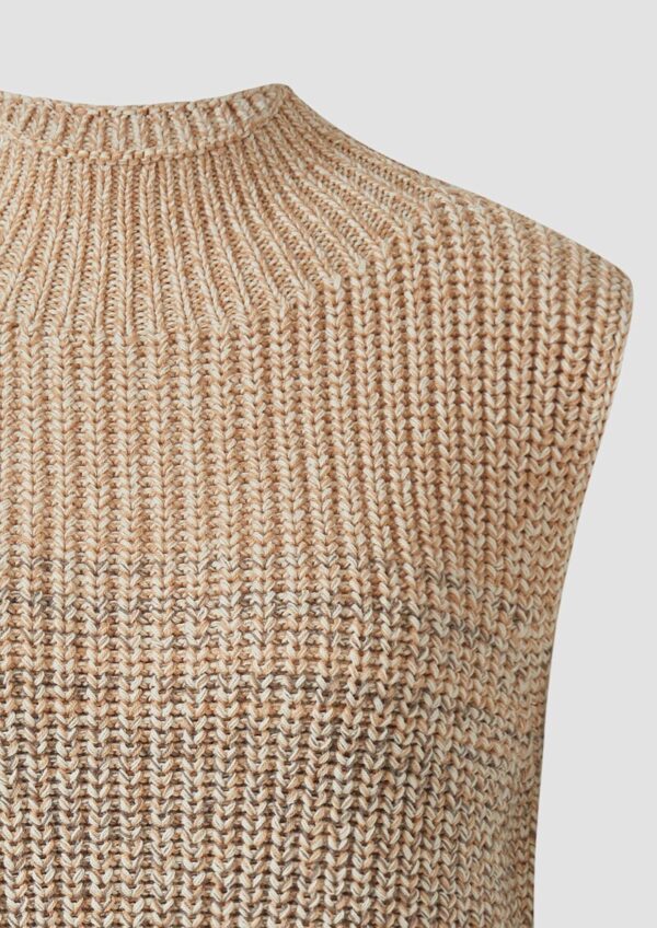 Grobstrickpullunder mit Stehkragen und Farbverlauf