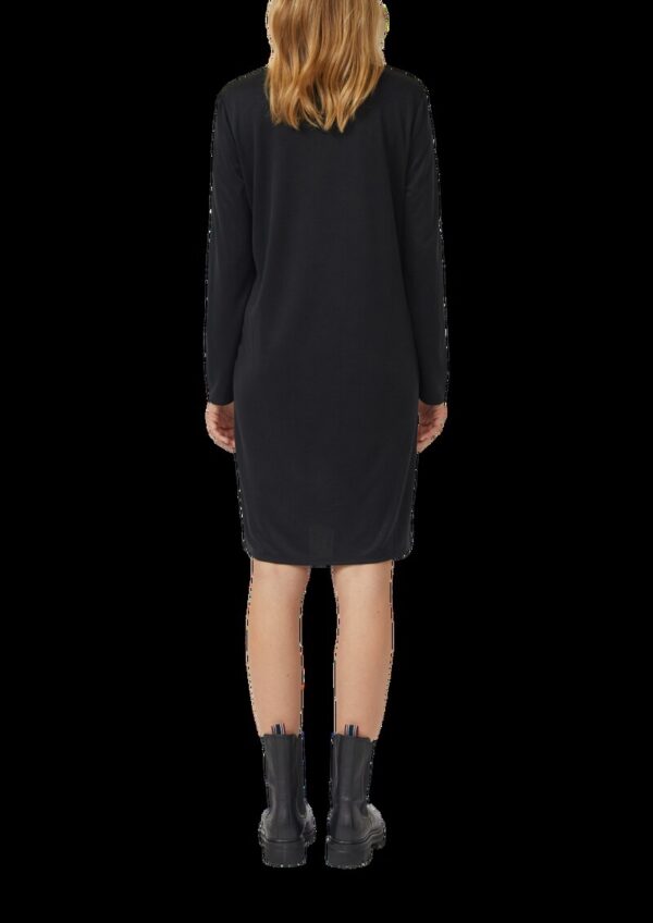 Fließendes Jersey-Kleid mit Schmucksteinen