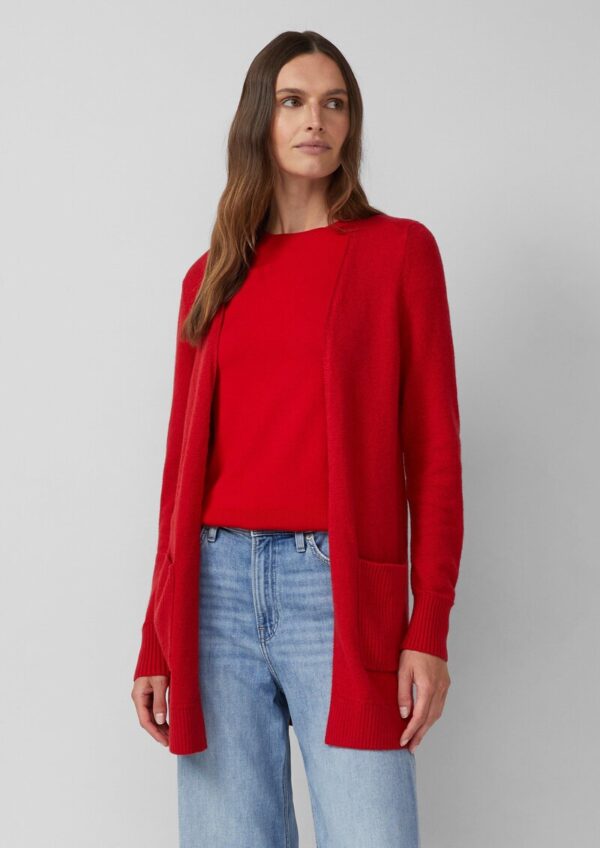 Weiche Strickjacke mit aufgesetzten Taschen