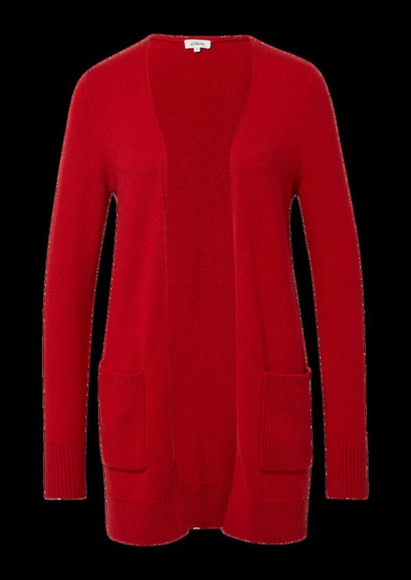 Weiche Strickjacke mit aufgesetzten Taschen