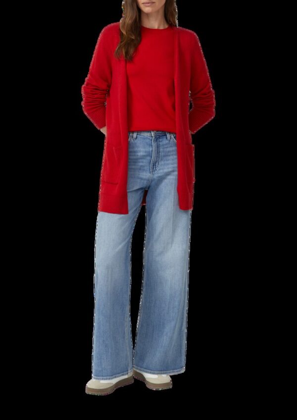 Weiche Strickjacke mit aufgesetzten Taschen