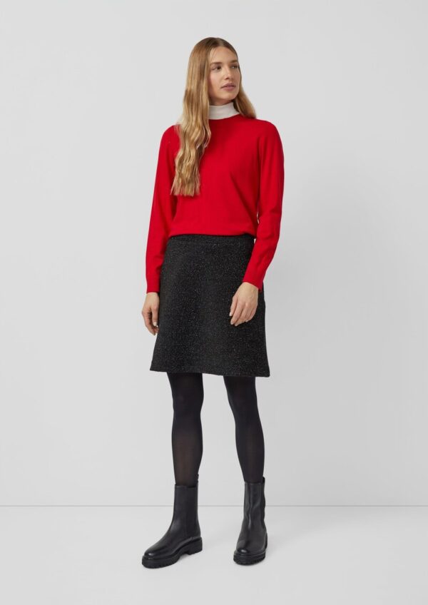 Kurzer elastischer Rock mit Glitzergarn